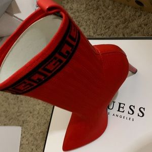 Red Guess boots